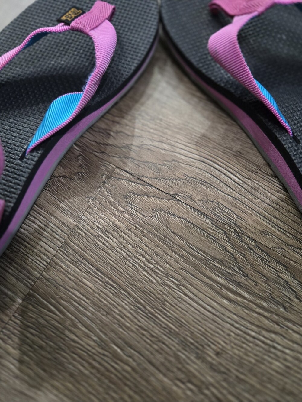 Teva Pink and Blue Strap Sandals - Picture 3 of 5